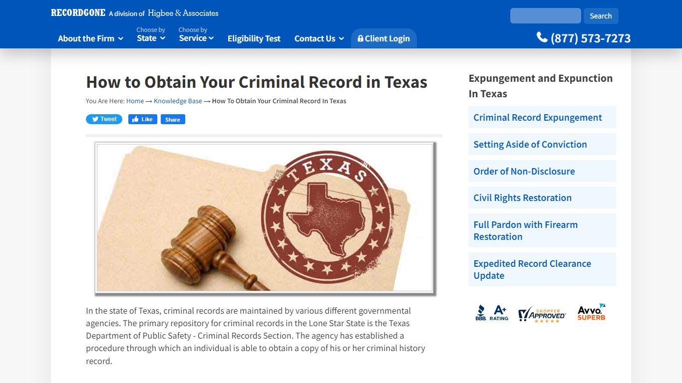 How to Obtain Your Criminal Record in Texas